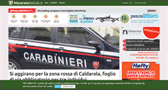 Desktop Screenshot of maceratanotizie.it